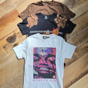 3 T Shirts Size Small Kodak Black, Santa Cruz, H & M